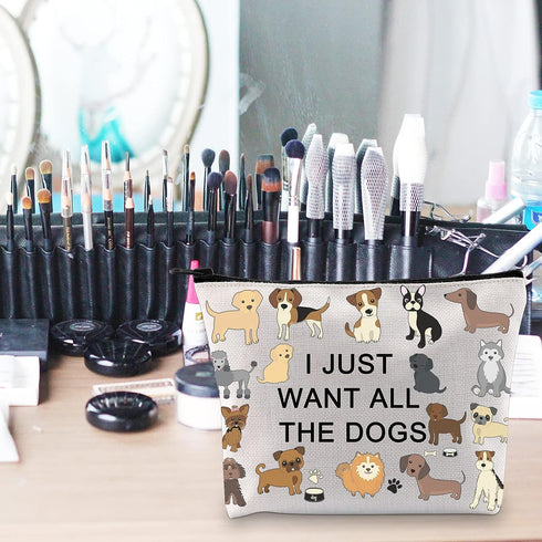 Dog Lover Gift - Dog Mom Cosmetic Bag ()